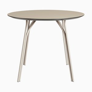 Small Beige Tree Dining Table by Elisabeth Hertzfeld
