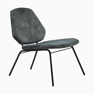 Lean Dusty Green Lounge Chair by Nur Design