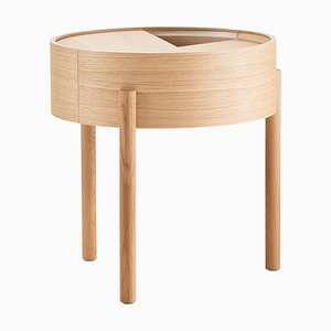 White Oak Arc Side Table by Ditte Vad and Julie Bertrup