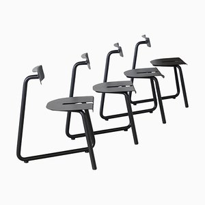 Black SPC Chairs by Atelier Thomas Serruys, Set of 4