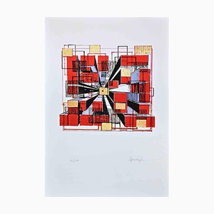 Tonino Maurizi, Abstract Composition, Original Silkscreen, 1970s