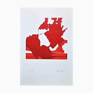 Tonino Maurizi, Composition in Red, Original Silkscreen, 1970s