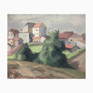 Geneviève Mégevand, Paysage rural, 1927, Oil on Canvas