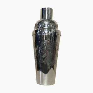 Sterling Silver Dragon Cocktail Shaker by Charles & Ray Eames, 1900s