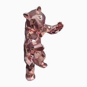 Richard Adler, Bear Spirit: Roségold, 21st Century, Harz Skulptur