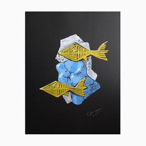 After Georges Braque, Golden Fish, Lithograph