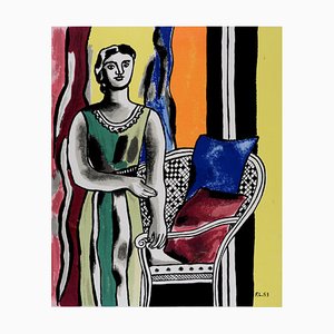 Fernand Leger, Femme au fauteuil, 1953, Silkscreen