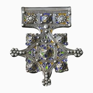 Antique Southern Cross in Silver and Enamel