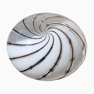 Vintage Murano Swirl Glass Ceiling or Wall Lamp