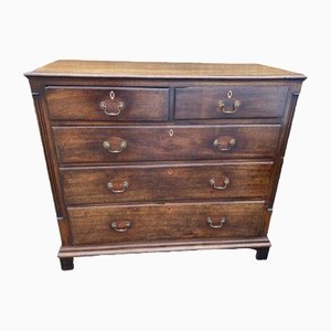 Antique Georgian Mahogany Chest of Drawers, 1800s