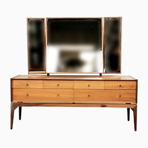 Mid-Century French Dressing Table in Walnut by John Herbert for Younger