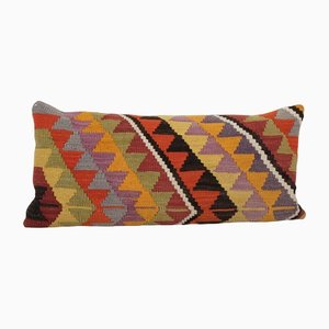 Vintage Geometric Diamond Turkish Kilim Cushion Cover