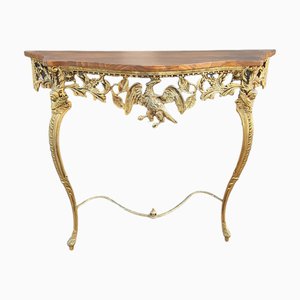 Imperial Console with Cherubs and Wooden Top