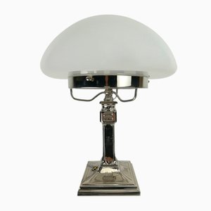 Vintage Chrome-Plated Womens Lamp, 1930s