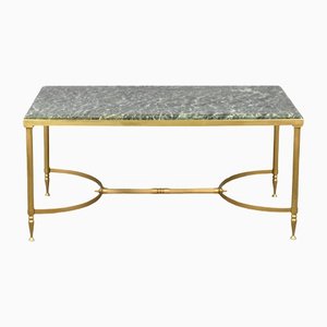 Coffee Table with Green Marble Top from Maison Jansen
