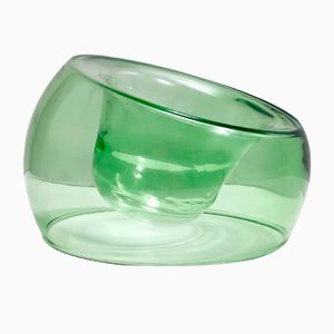 Green Murano Glass Centerpiece Bowl or Vide-Poche Attributed to Toni Zuccheri