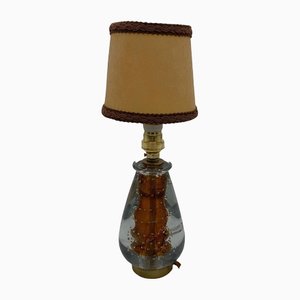 Murano Glass Table Lamp from Seguso Bollino, 1960s