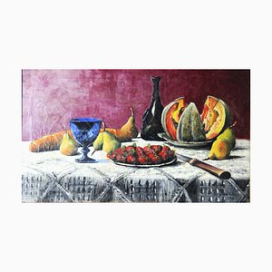 Juan Vallejo, Still Life with Fruit, Oil on Canvas