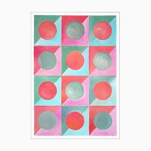 Natalia Roman, Kaleidoscope Quilt I, 2022, Acryl auf Aquarellpapier