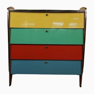 Beautiful Fifties Shoe Cabinet With Colorful Flaps