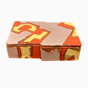 Mid-Century German Ceramic Box with Lid, 1960s