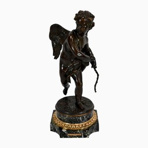 Cupidon Bronze Sculpture in the style of L.S. Boizot, 19th-Century