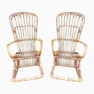 Rocking Chair in Bamboo, Set of 2