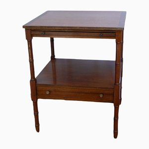 Vintage English Side Table in Mahogany