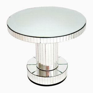 Art Deco Mirrored Glass Occasional Coffee Table