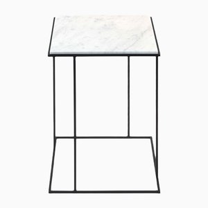 Carrara Marble Frame Side Table by Nicola Di Froscia for DFdesignlab