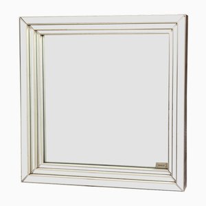 Wood and Glass Square Mirror from Deknudt, 1970s