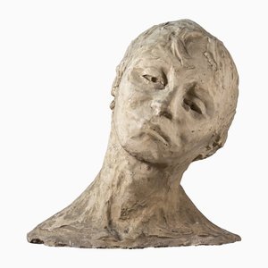 Ida Fuà, Italian Sculpture, 1940s, Chalk