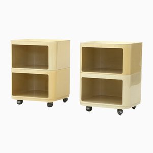 Square Componibili Nightstands by Anna Castelli Ferrieri for Kartell, 1960s, Set of 2