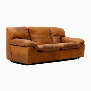 Leather Bonheur 2-Seater Sofa by Ammannati & Vitelli for Brunati, 1970s