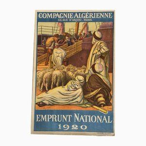 Affiche Compagnie Algérienne par Henri Villain