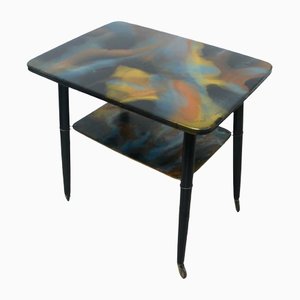 Mid-Century Marble Epoxy Art Coffee Table, 1950s