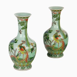 Porcelain Vases, China, 1900s, Set of 2