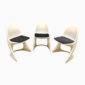 Vintage Space Age Casalino Dining Chairs by Alexander Begge for Casala, Germany, Set of 3