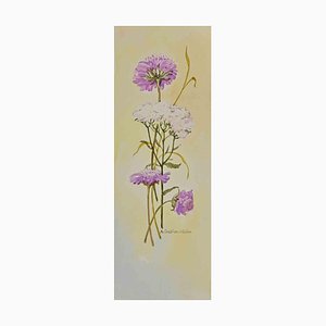 Anne Gallion-Krohn, Bouquet of Flowers, Original Drawing, Mid 20th Century