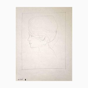 Leo Guida, The Portrait, Bleistift auf Papier, 1970er