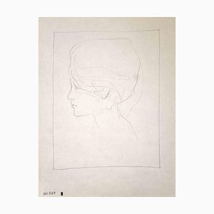 Leo Guida, The Portrait, Crayon sur Papier, 1970s