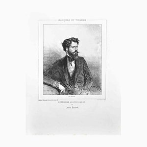 Paul Gavarni, Louis Enault, Original Lithographie, 1850er