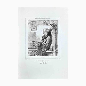 Lithographie Originale Paul Gavarni, Childe-Harold, 1850s