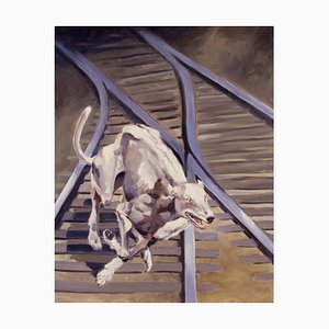 Helen Uter, Chiens N.3, 1998, Oil on Canvas