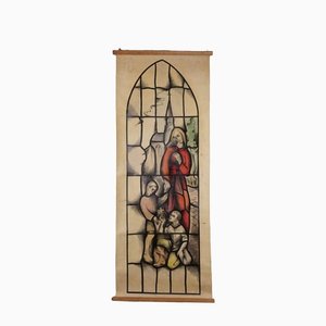 Jos Van Dormolen, Vidimus, Church Window, 1947, Cardboard & Ceramic