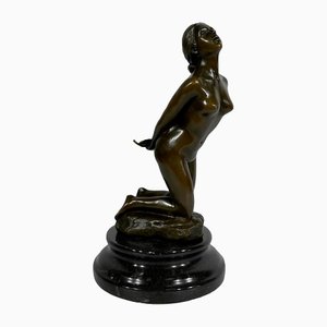 A. Cesaro, Nu féminin Sculpture, Bronze