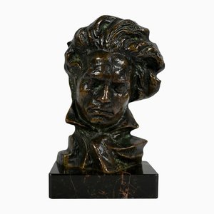 Scultura Beethoven in bronzo di P. Le Faguays, anni '30