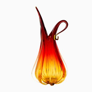 Large Mid-Century Murano Art Glass Pitcher or Vase from Barovier & Toso, Italy, 1960s