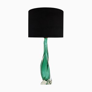 Emerald Green Murano Glass Table Lamp