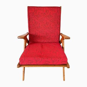 Roter dänischer Mid-Century Sessel, 1960er